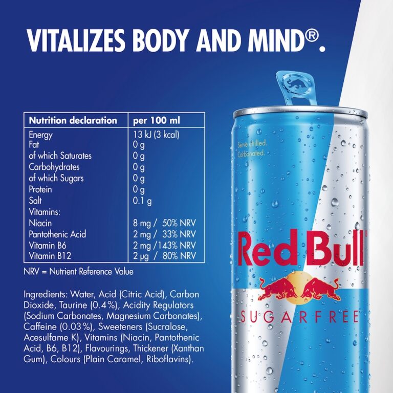 Red Bull Sugar Free Energy Drink 12 x 250ml