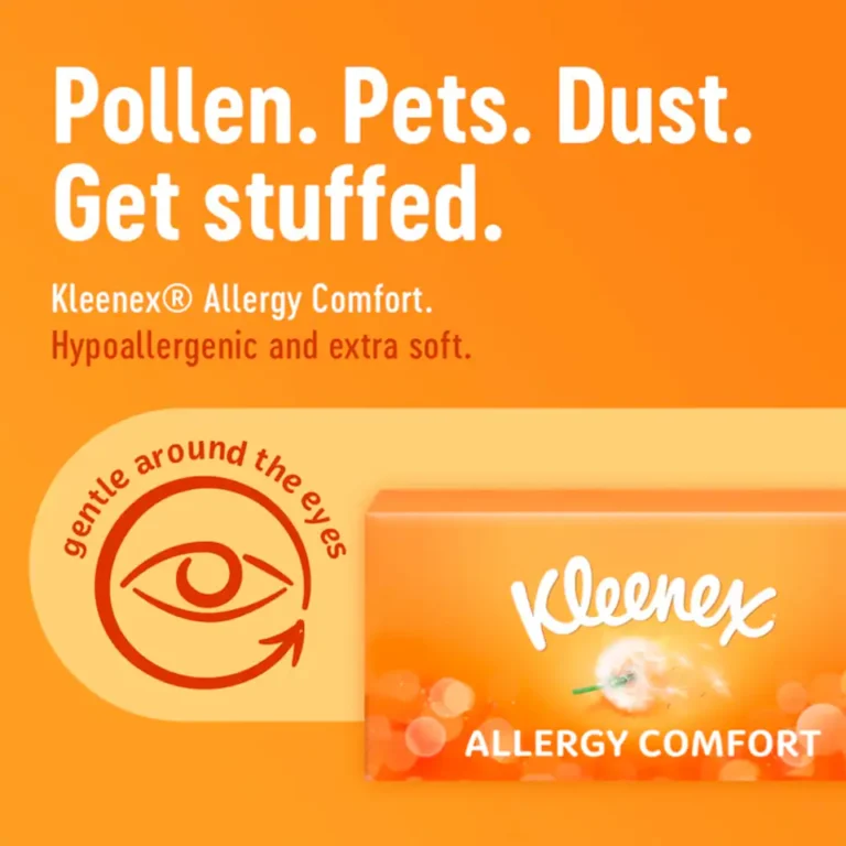 Kleenex Allergy Comfort Tissues Twin Box 112 Sheets